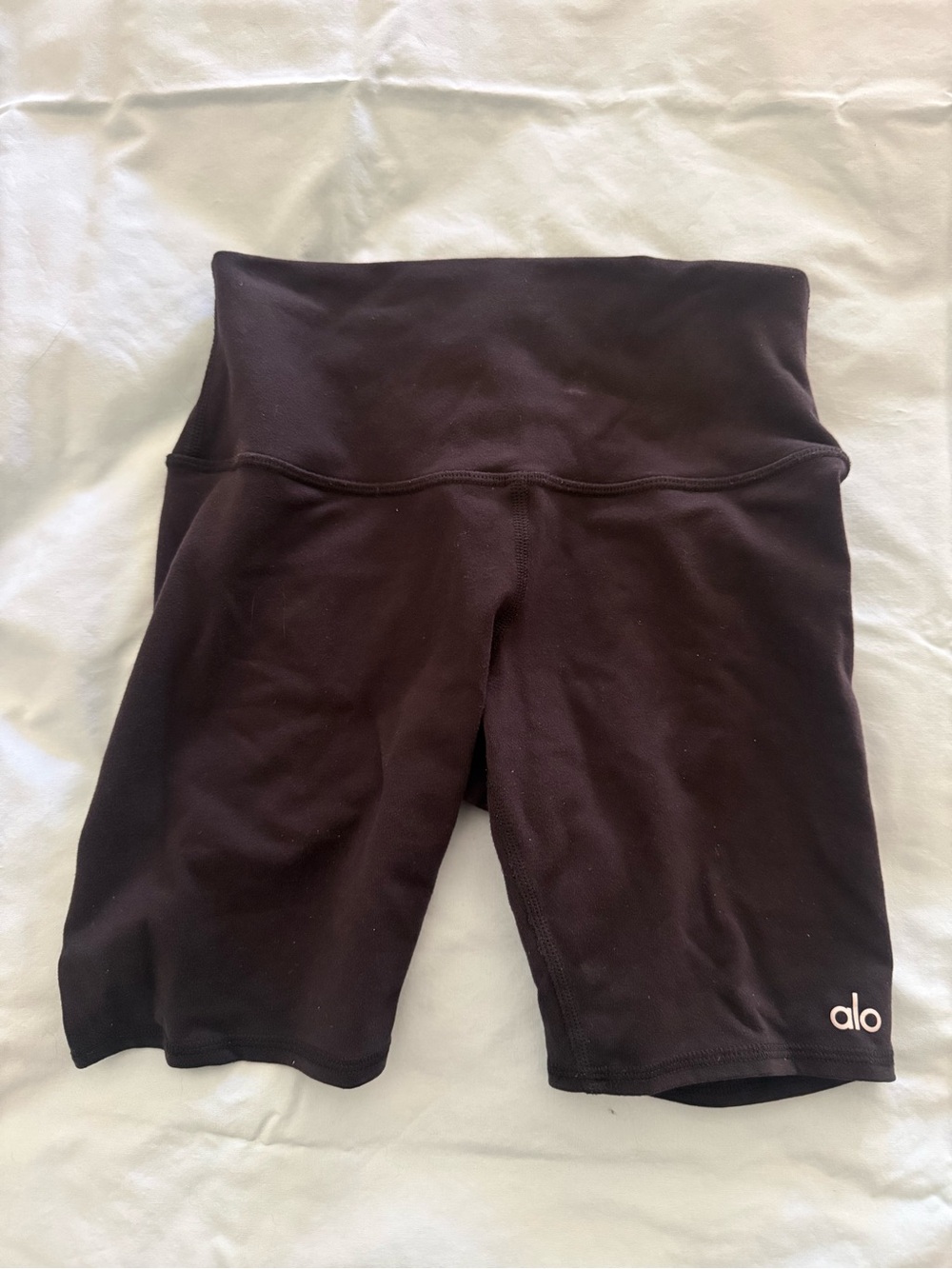 ALO Yoga Women's High-Rise Black Biker/Training Shorts XS
